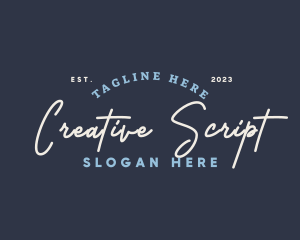 Generic Entrepreneur Script logo design