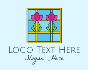 Flower Stained Glass logo