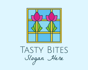 Flower Stained Glass Logo