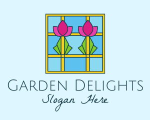 Flower Stained Glass logo