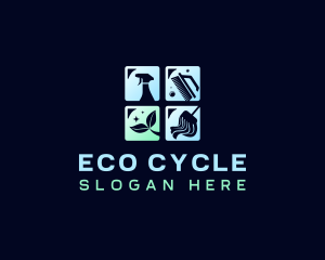 Eco Cleaning Housekeeper logo design