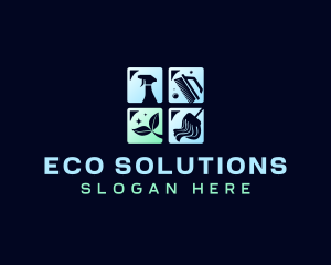 Eco Cleaning Housekeeper logo design