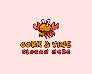 Burger Crab Fastfood logo design