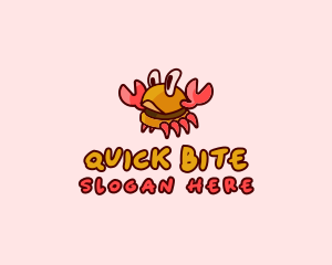 Burger Crab Fastfood logo design