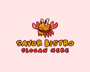 Burger Crab Fastfood logo design