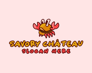 Burger Crab Fastfood logo design