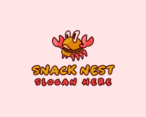 Burger Crab Fastfood logo design