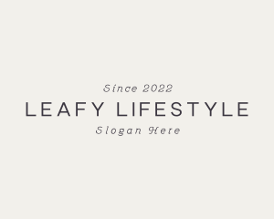 Elegant Business Lifestyle  logo design