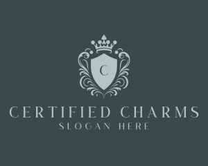 Crown Shield Boutique logo design