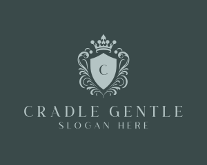 Crown Shield Boutique logo design