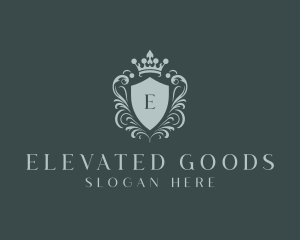 Crown Shield Boutique logo design