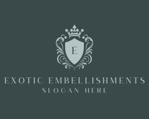 Crown Shield Boutique logo design