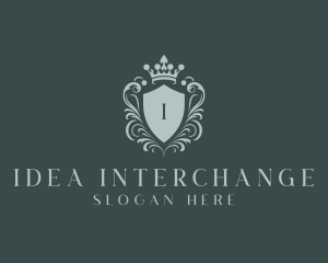 Crown Shield Boutique logo design