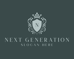 Crown Shield Boutique logo design