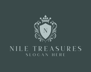 Crown Shield Boutique logo design