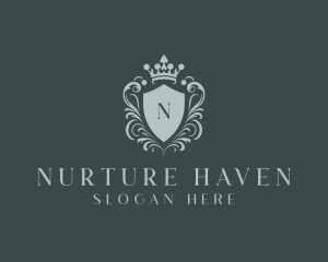 Crown Shield Boutique logo design