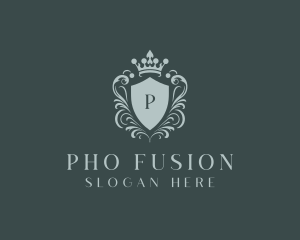 Crown Shield Boutique logo design