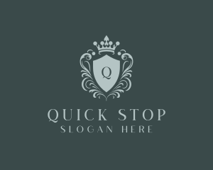 Crown Shield Boutique logo design