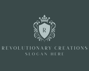 Crown Shield Boutique logo design