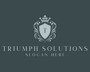 Crown Shield Boutique logo design