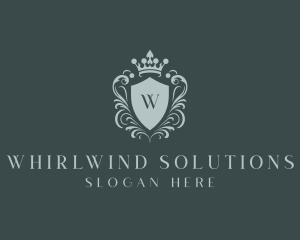 Crown Shield Boutique logo design