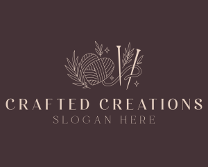 Handicraft Crochet Yarn logo design