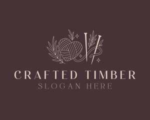 Handicraft Crochet Yarn logo design