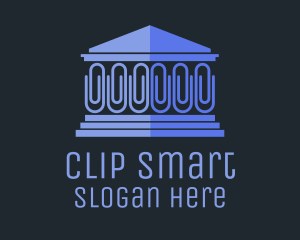 Blue Clip House logo design