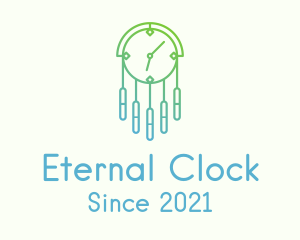 Gradient Clock Chandelier logo