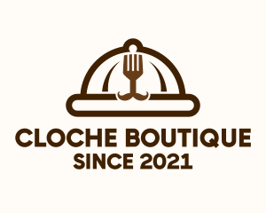 Chef Fork Cloche logo