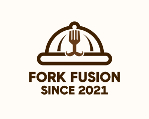 Chef Fork Cloche logo