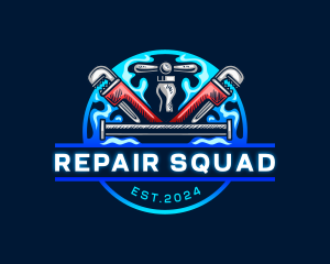 Plumbing Wrench Repair logo design