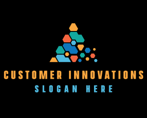 Hexagon Network Pyramid  logo