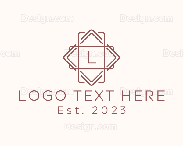 Geometric Interior Design Logo