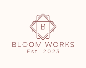 Geometric Interior Design logo design