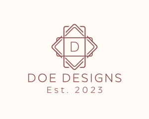 Geometric Interior Design logo design