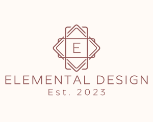 Geometric Interior Design logo design