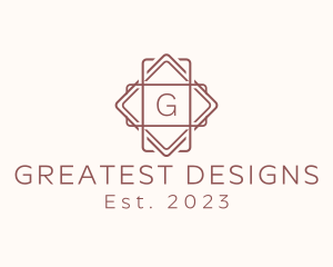 Geometric Interior Design logo design