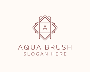 Geometric Interior Design logo design