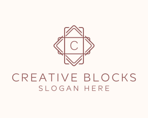 Geometric Interior Design logo design