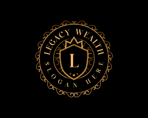 Regal Crown Shield logo design