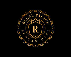 Regal Crown Shield logo design