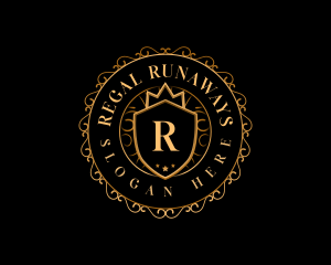 Regal Crown Shield logo design