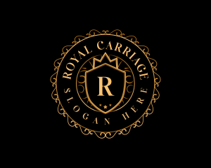 Regal Crown Shield logo design