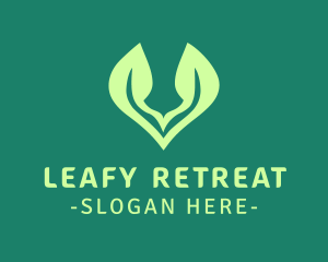 Leaf Sprout Spa logo design