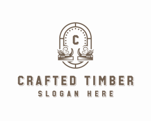 Carpentry Woodwork Builder logo design