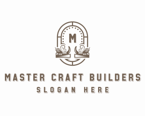 Carpentry Woodwork Builder logo design