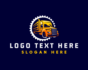 Gear Truck Transportation logo