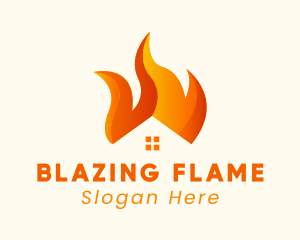 Blazing Fire House logo design