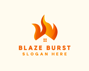 Blazing Fire House logo design